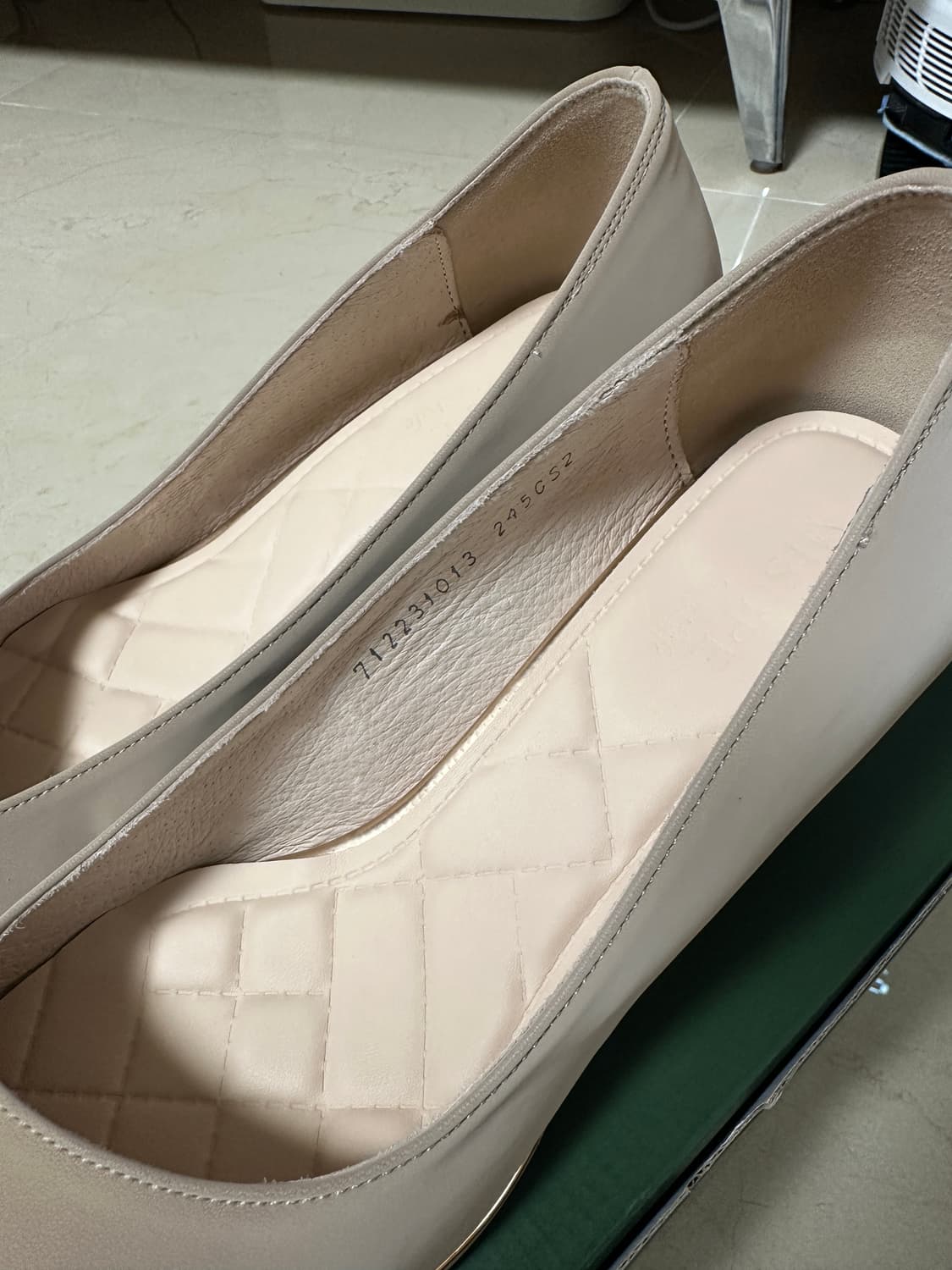 미소페 소가죽 펌프스 5cm 베이지 245 상품이미지8