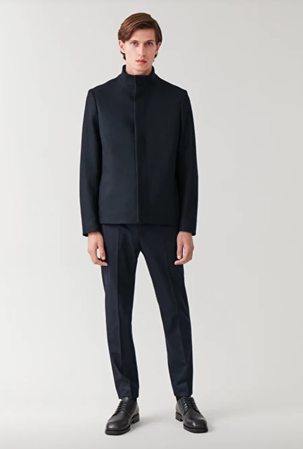 COS 코스 퍼널 울 캐시미어 자켓 네이비 48사이즈 탭채새제품 상품이미지1