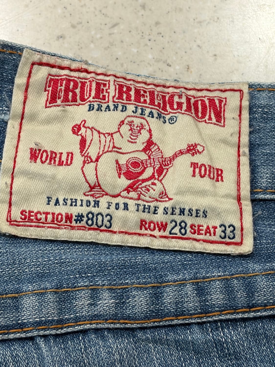 트루릴리전 #803 플레어 부츠컷 연청 데님 팬츠 상품이미지9