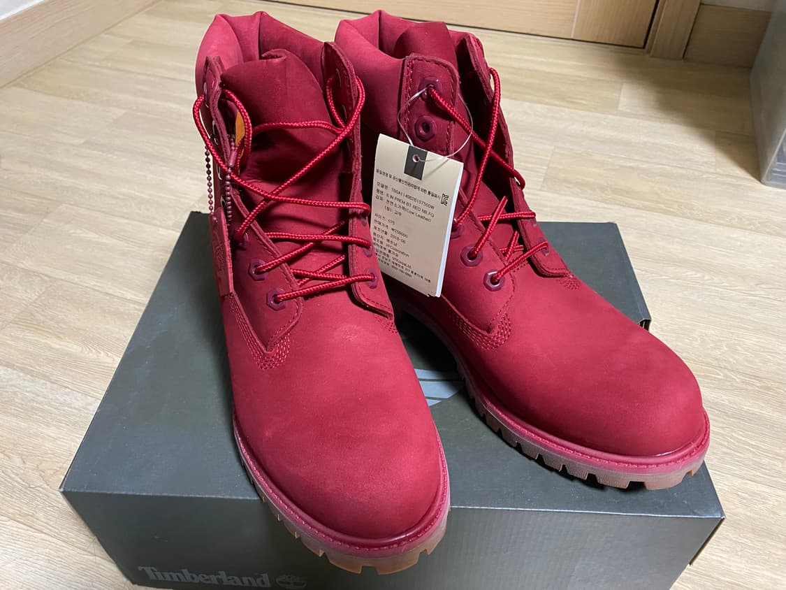 팀버랜드 6인치 프리미엄 부츠 레드 상품이미지2