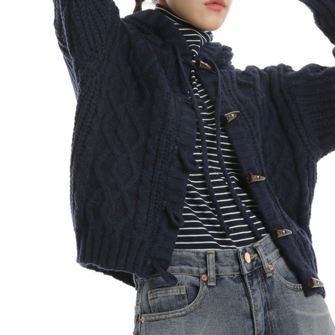 더플 니트 가디건  상품이미지4