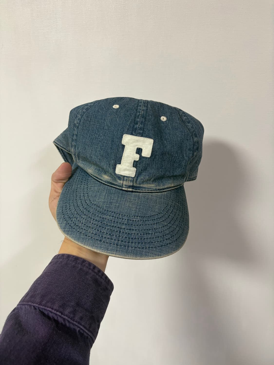 [os]풀카운트 6843hw 인디고워싱 데님 볼캡 상품이미지1