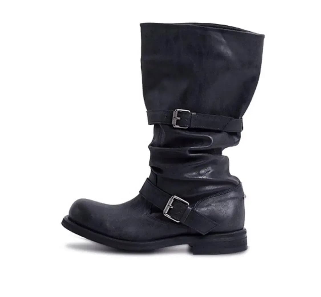네거티브쓰리 slouchy long boots 워시드블랙 230 상품이미지1