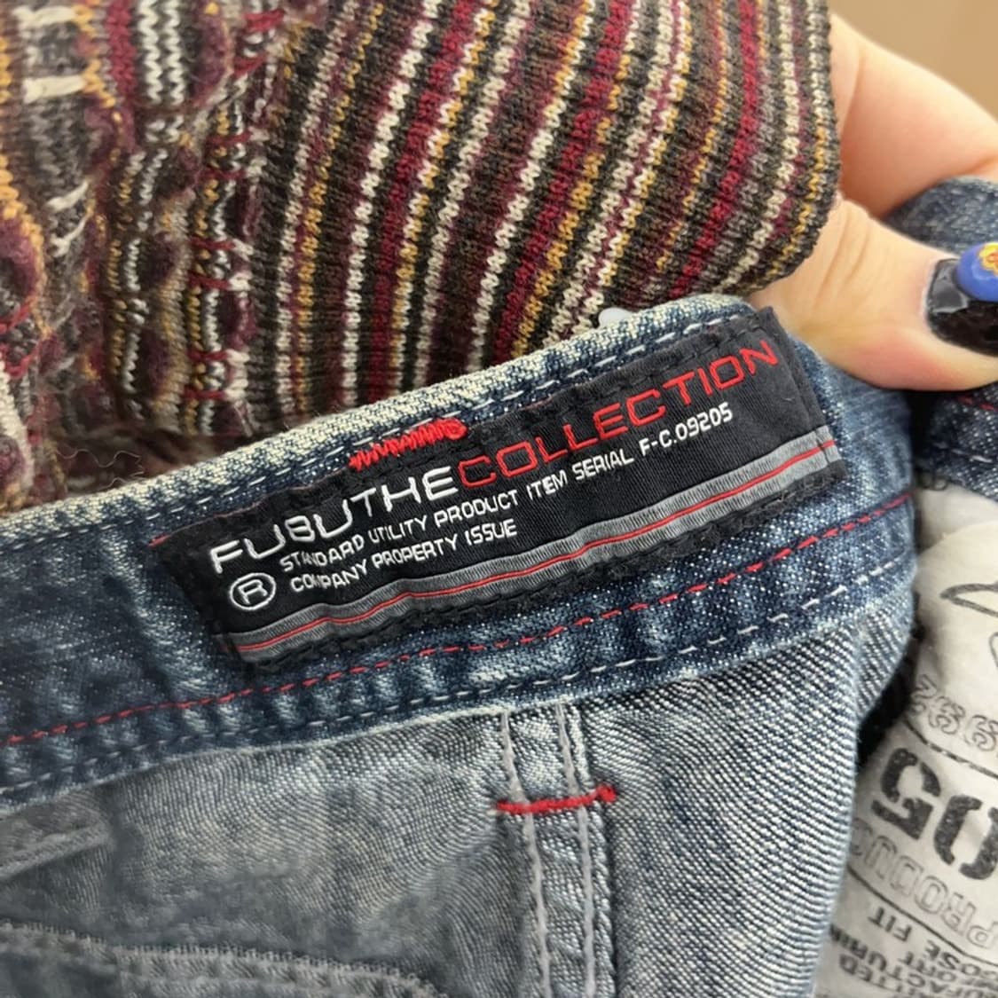 푸부 포드 머스탱 키치 스트릿 힙합 데님팬츠 34인치 C08795 상품이미지6