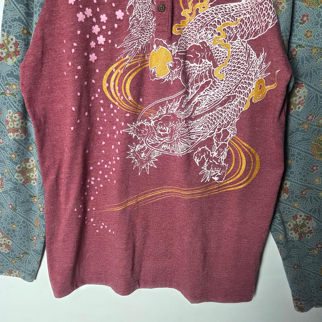 [JPN] 빈티지 오리엔탈 사쿠라 헨리넥 롱슬리브 상품이미지4