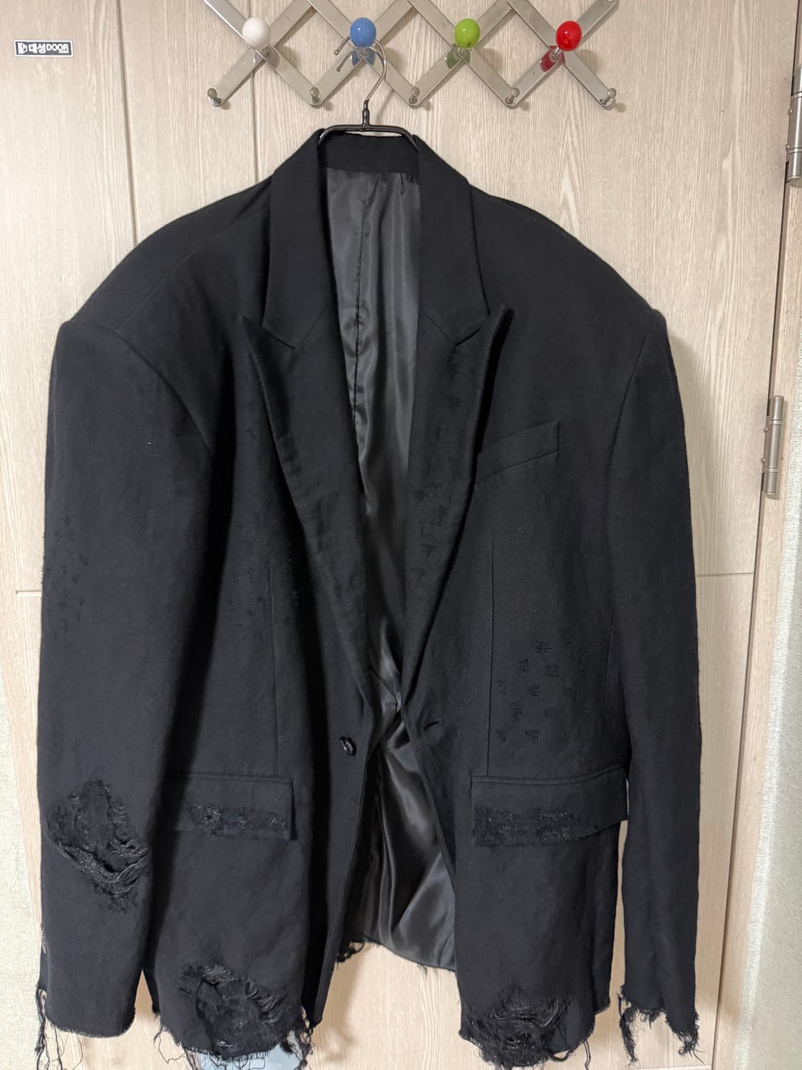 준지 디스트로이드 블레이저 48 팝니다 상품이미지1