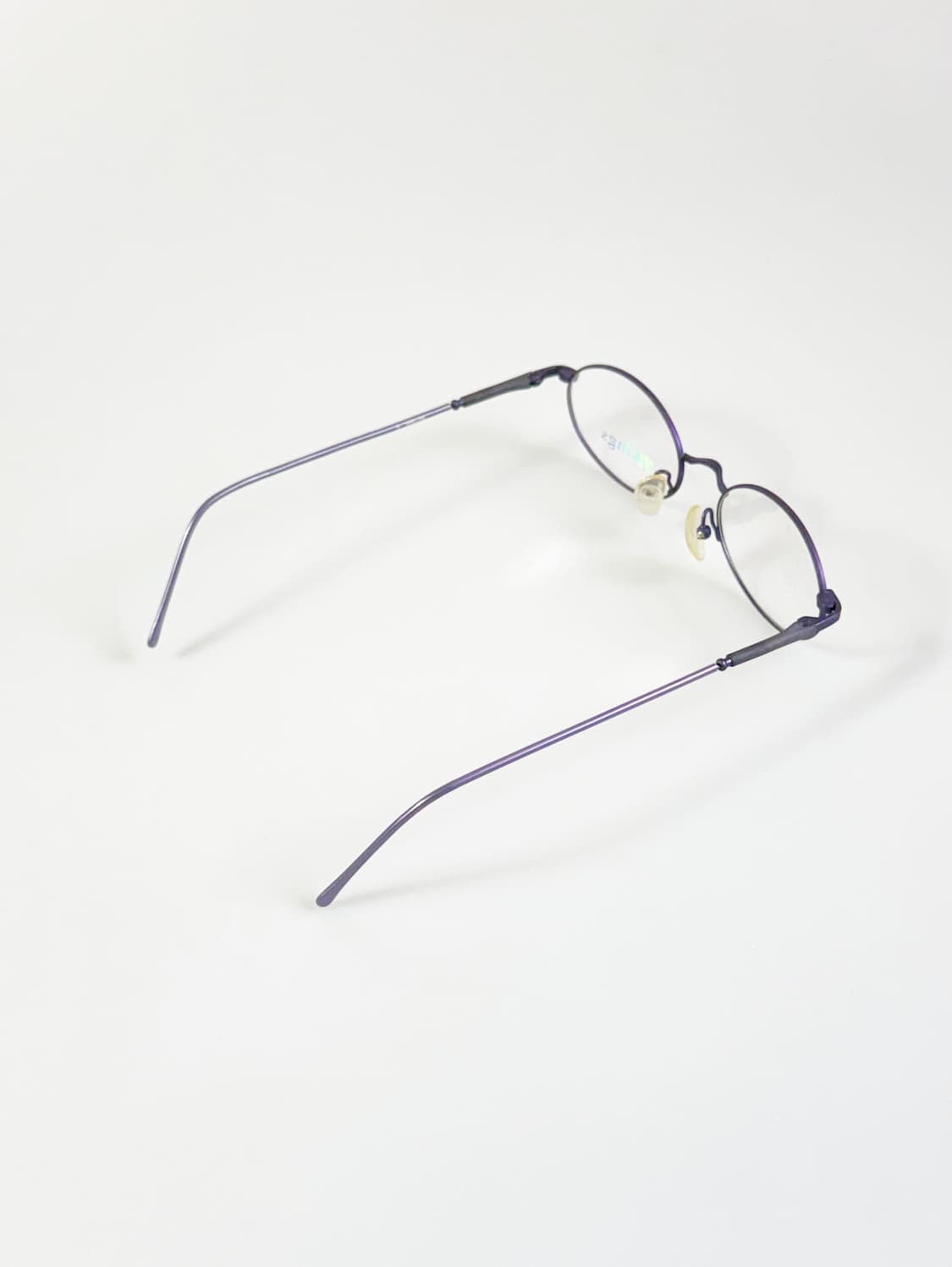 VIKINGS 퍼플 슬림 오벌 메탈 프레임 빈티지 안경 상품이미지4