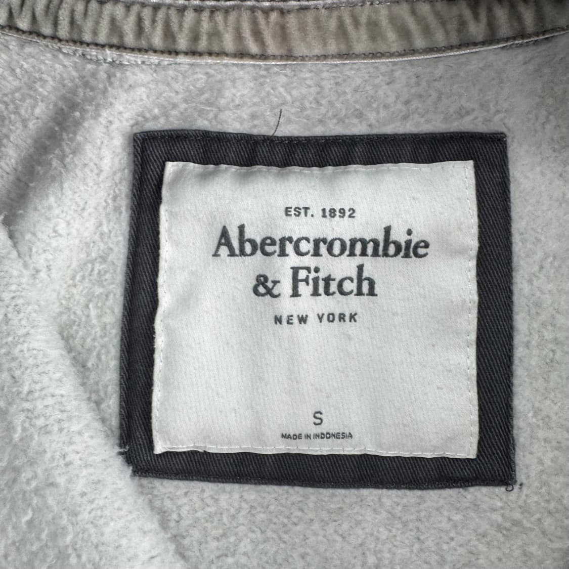 Abercrombie 아베크롬비 사이드로고 그레이 후드집업  상품이미지6