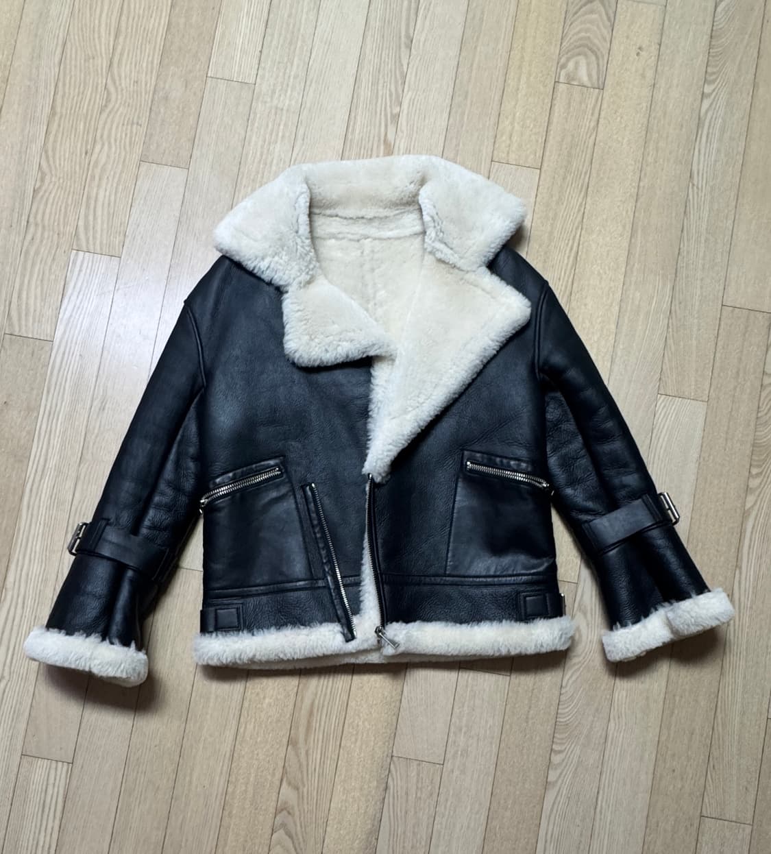 (급처) 리얼 레더 & 퍼 무스탕 상품이미지1