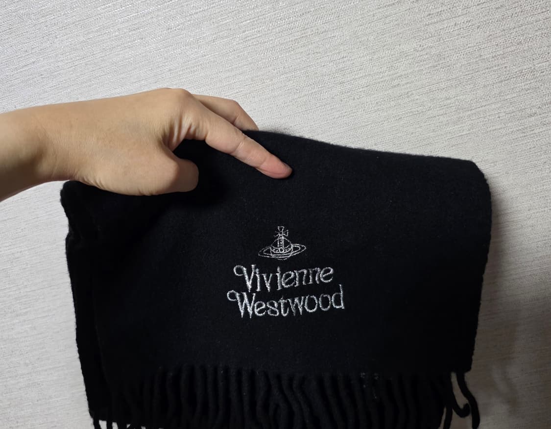 Vivienne Westwood 비비안 웨스트우드 블랙 머플러 목도리 상품이미지5