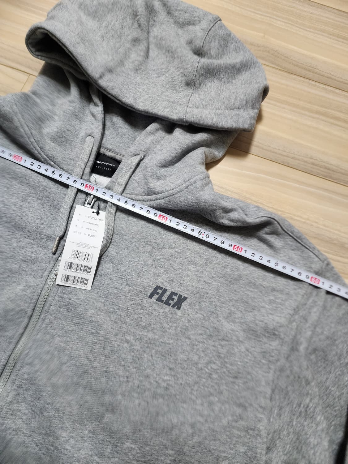 인터크루후드집업자켓그레이 상품이미지6