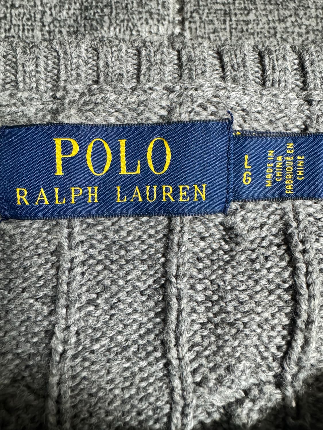 폴로 케이블 꽈배기 니트 상품이미지3