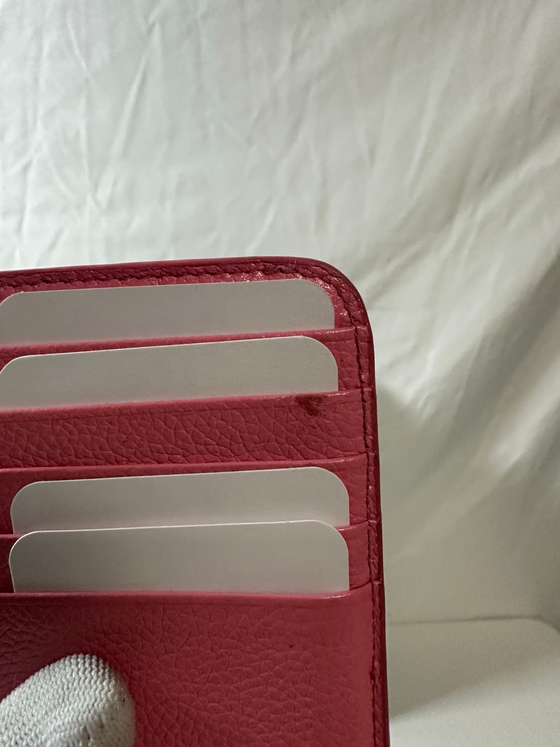 발렌시아가 지퍼 카드지갑 핑크 (OS) 상품이미지4