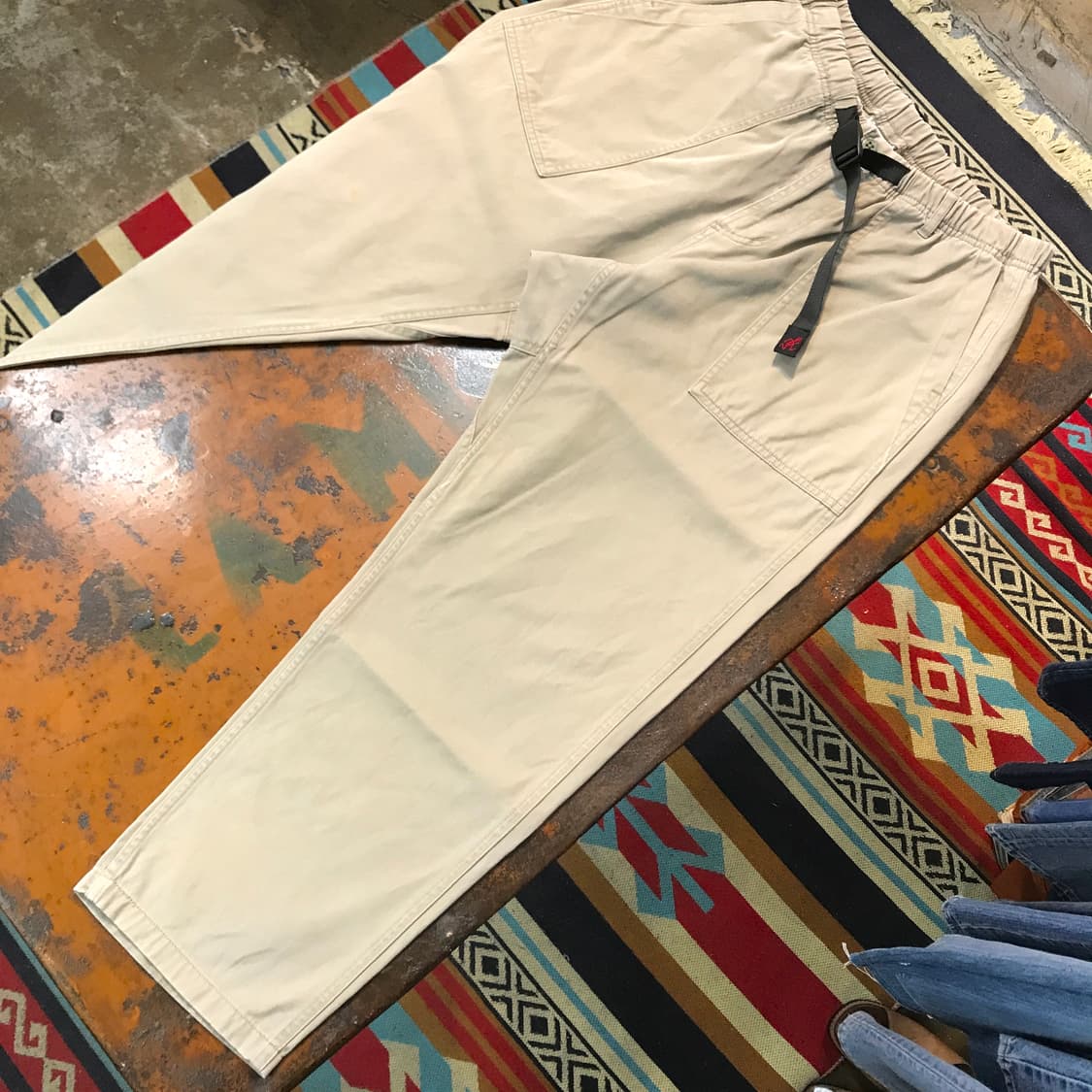 그라미치 베이지 밴딩 코튼 퍼티그 팬츠 허리 29 32 사이즈 상품이미지3