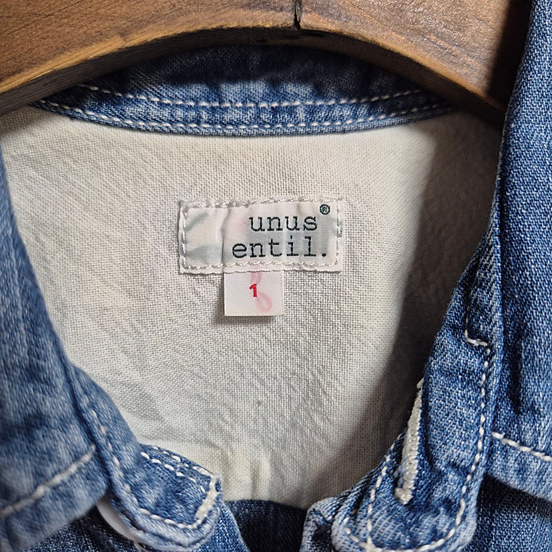 unus entil shirt 여성 데님 셔츠 상품이미지5