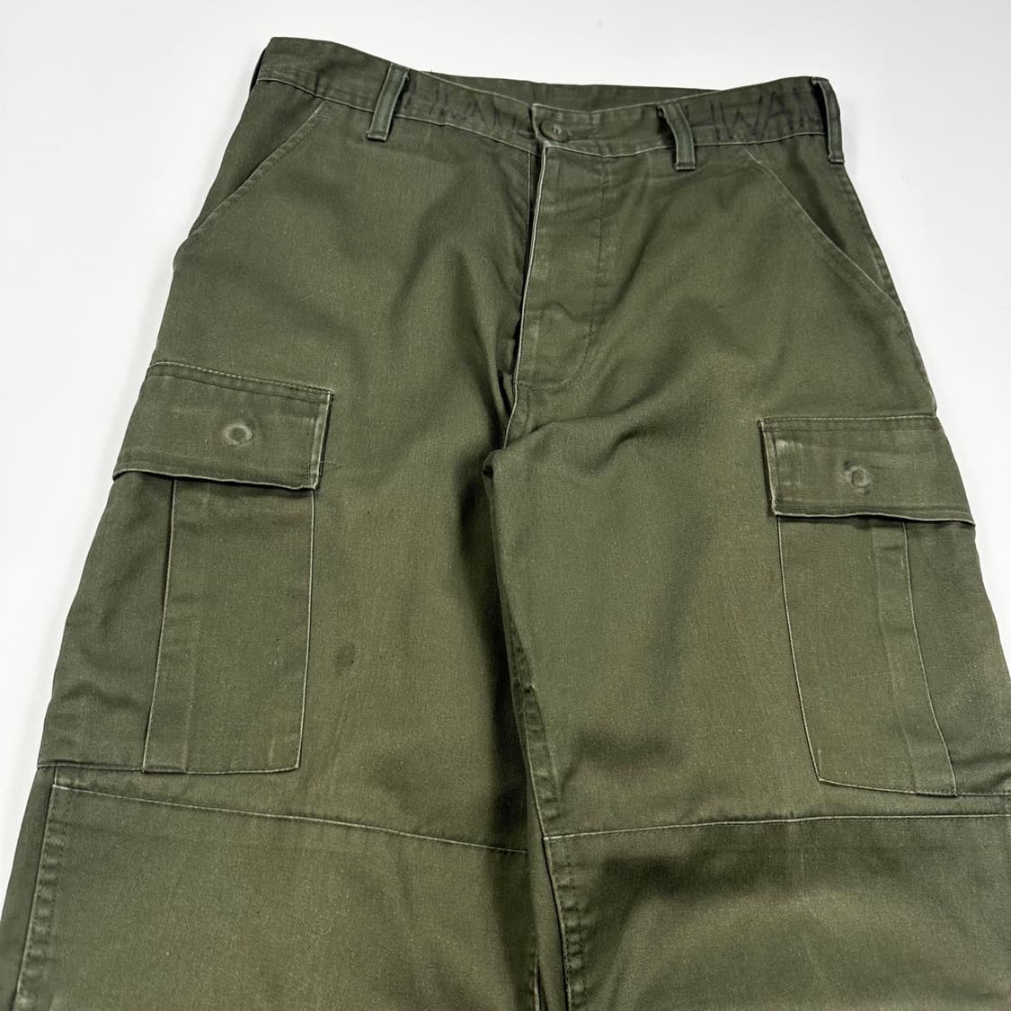 VTG 빈티지 밀리터리 카키 퍼티그 카고팬츠 (실측 27-31인치) 상품이미지4