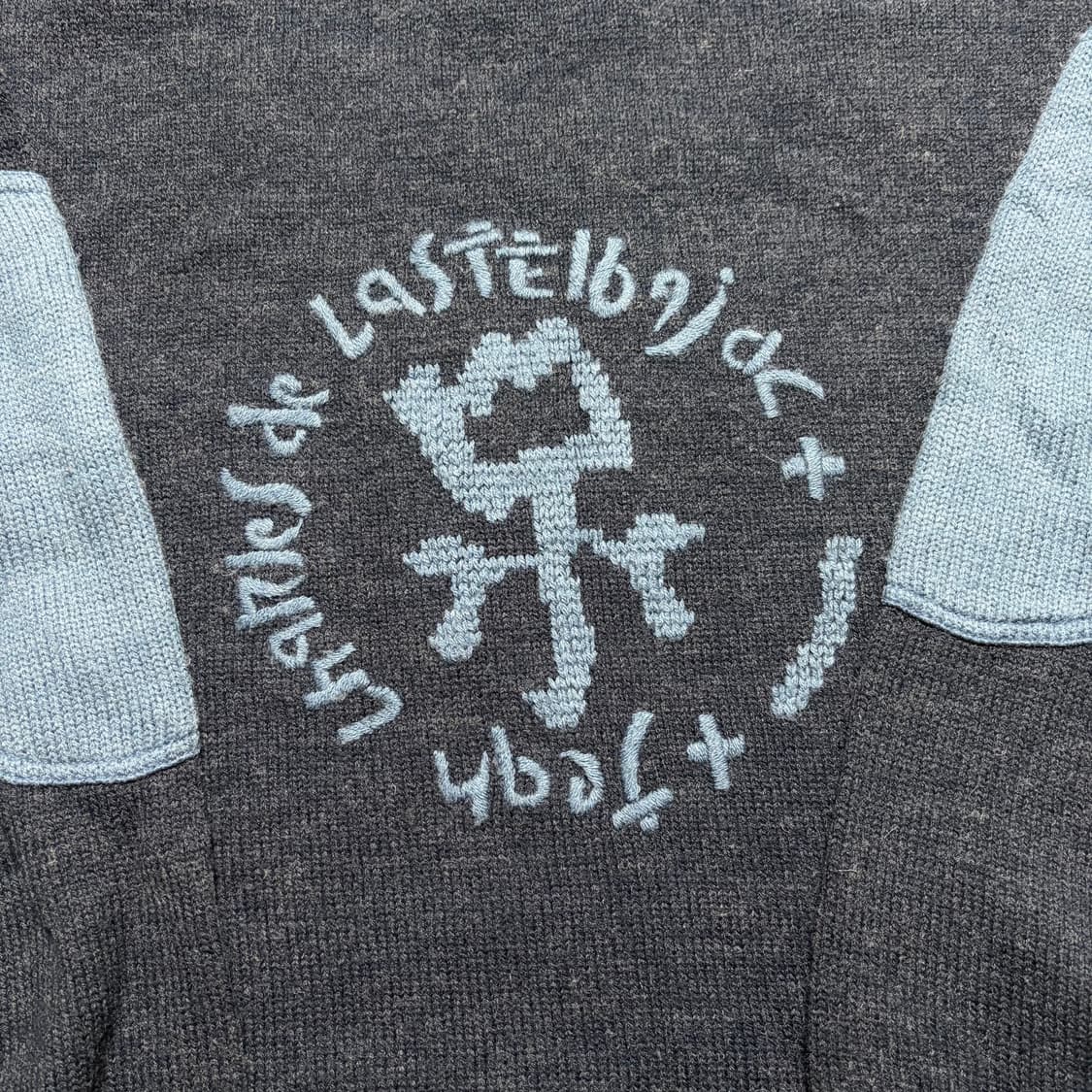 90s 장 샤를르 드 카스텔바작 빈티지 네이비 스웨터(L) 상품이미지4