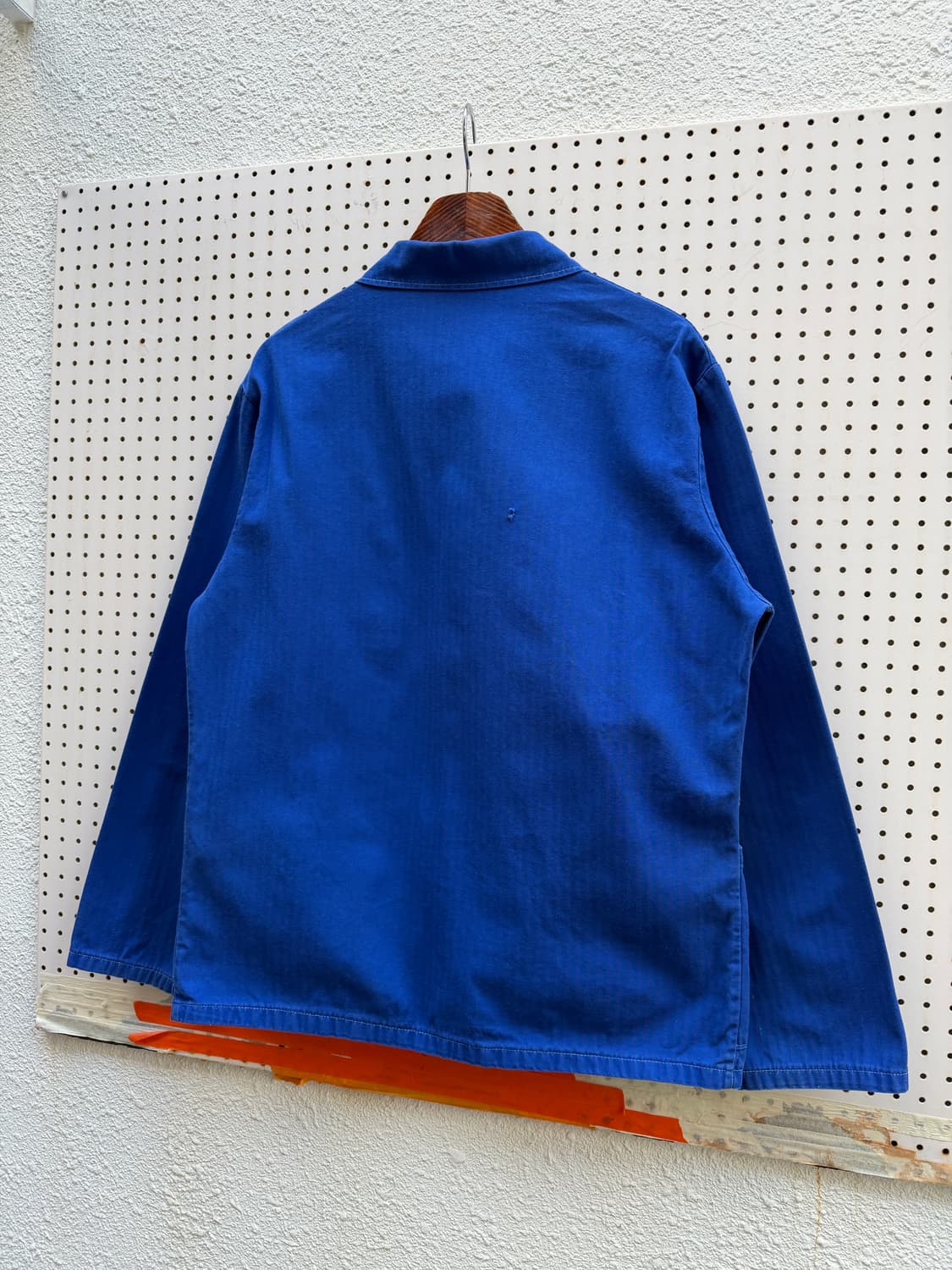 OLD VINTAGE WASHED BLUE HBT 헤링본 프렌치워크자켓 상품이미지8