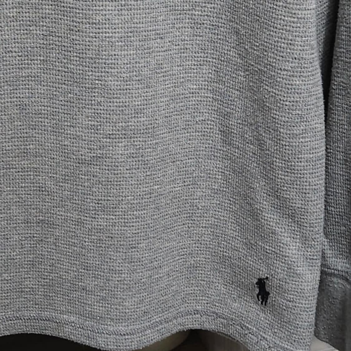 100 POLO 폴로 랄프로렌 와플 니트 긴팔 그레이 상품이미지3