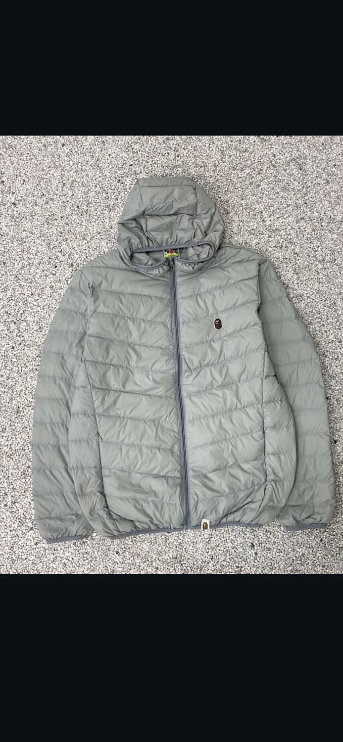 베이프 그레이 경량패딩 상품이미지1