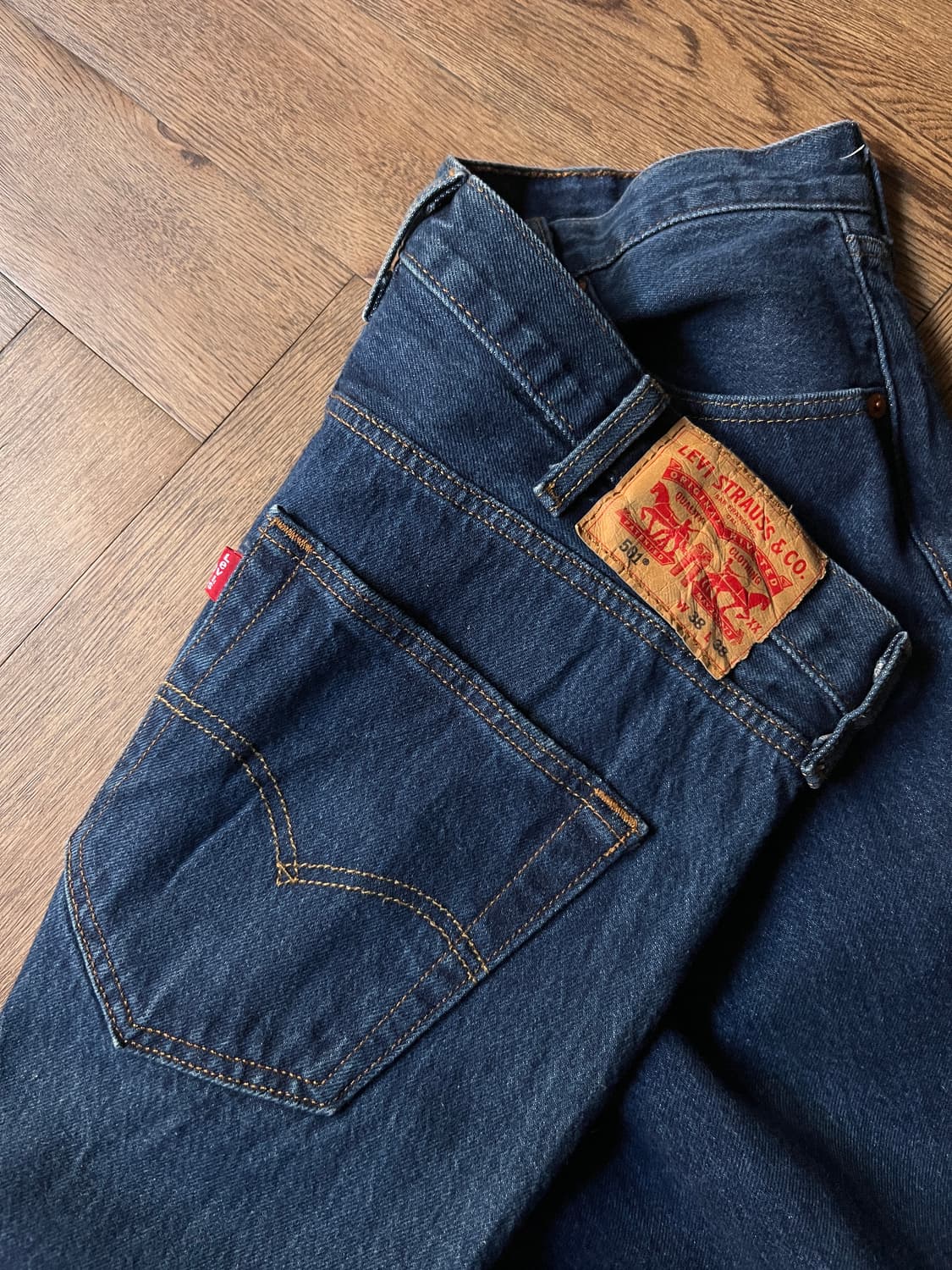 [38]리바이스 501 스트레이트핏 진청 데님 팬츠 상품이미지6