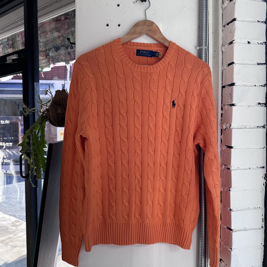 15401 - 폴로 랄프로렌 오렌지 케이블 니트 상품이미지2