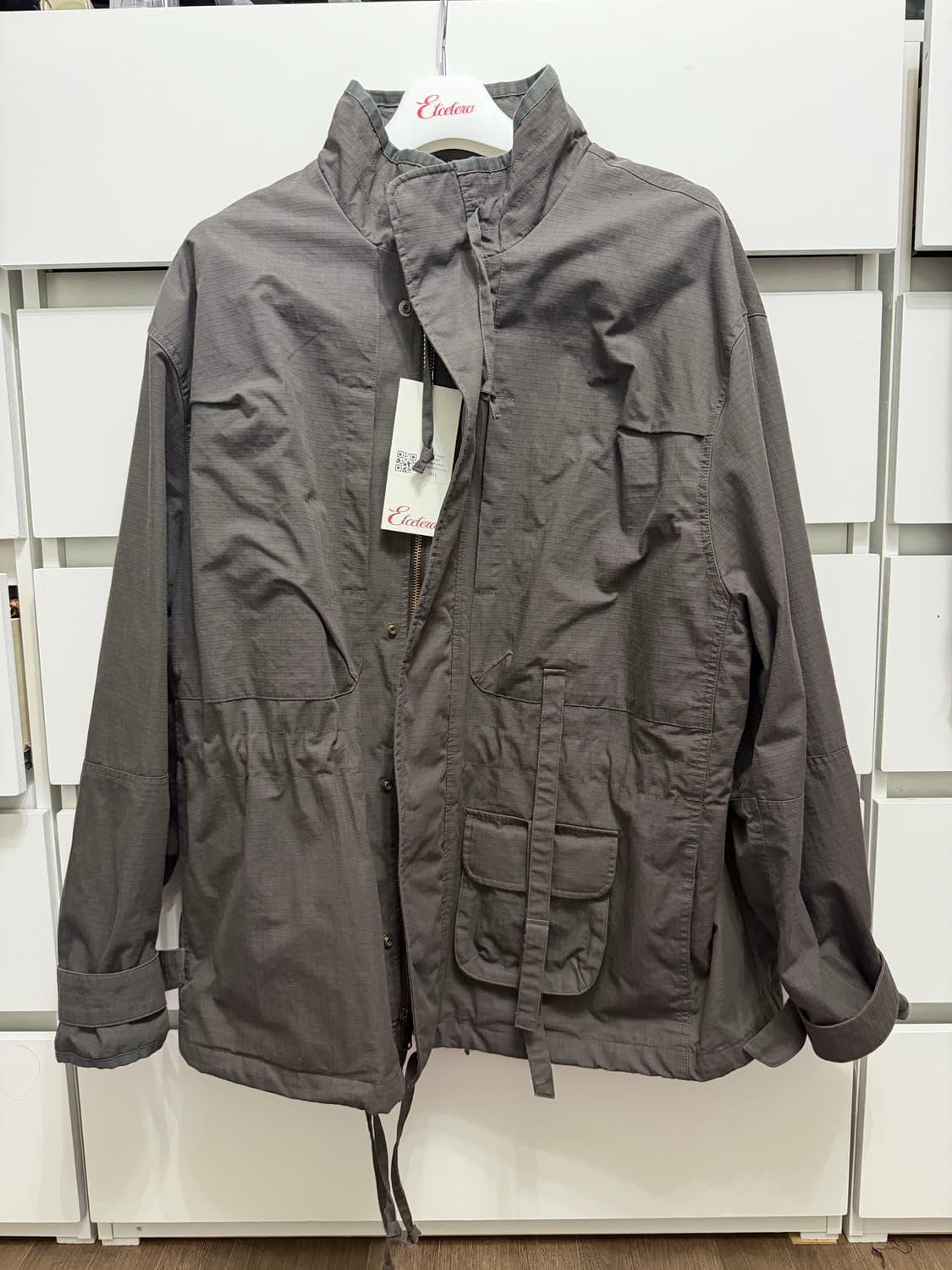 [XL] ETCE 이티씨이 스트랩 필드 자켓 차콜 상품이미지3