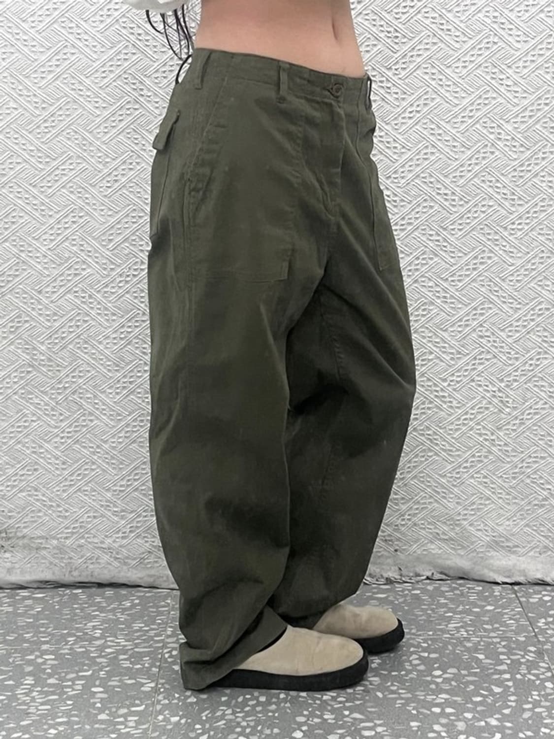 리 LEE 밀리터리 말차카키 퍼티그 팬츠 34인치 C07549 상품이미지2