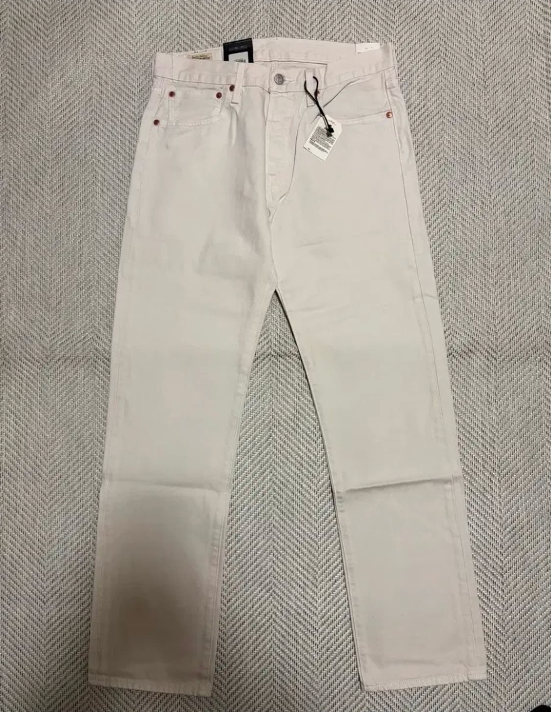 리바이스 501 프리미엄 크림 아이보리 32x32 /새상품급 /실착 1회 상품이미지3