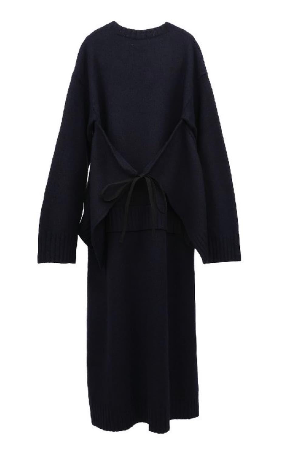 질샌더 니트 원피스 34 사이즈 네이비 상품이미지2