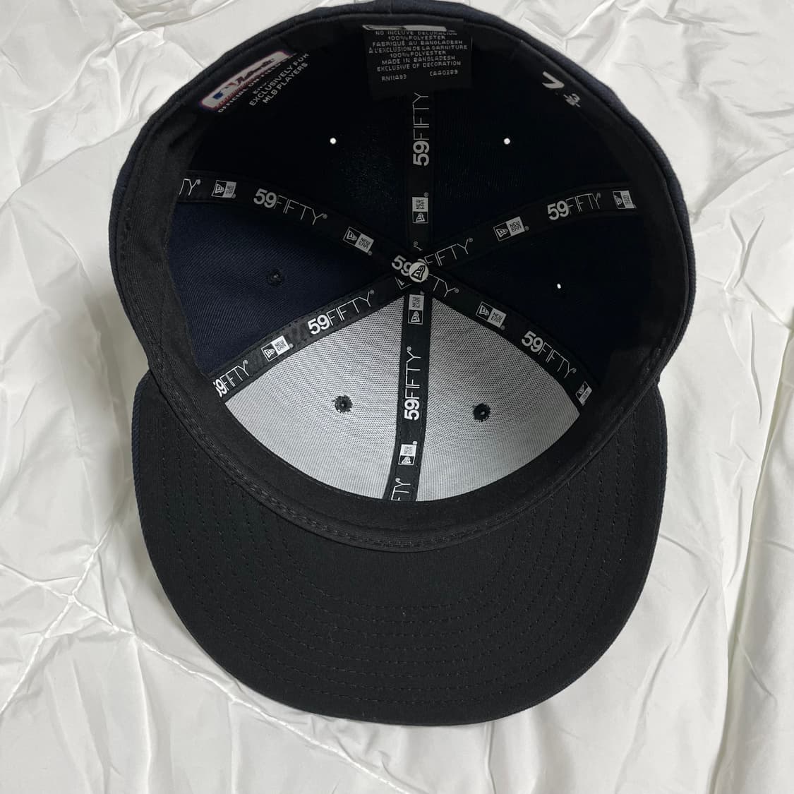 뉴에라 59피프티 MLB 어센틱 뉴욕 양키스 게임 네이비 738 상품이미지4