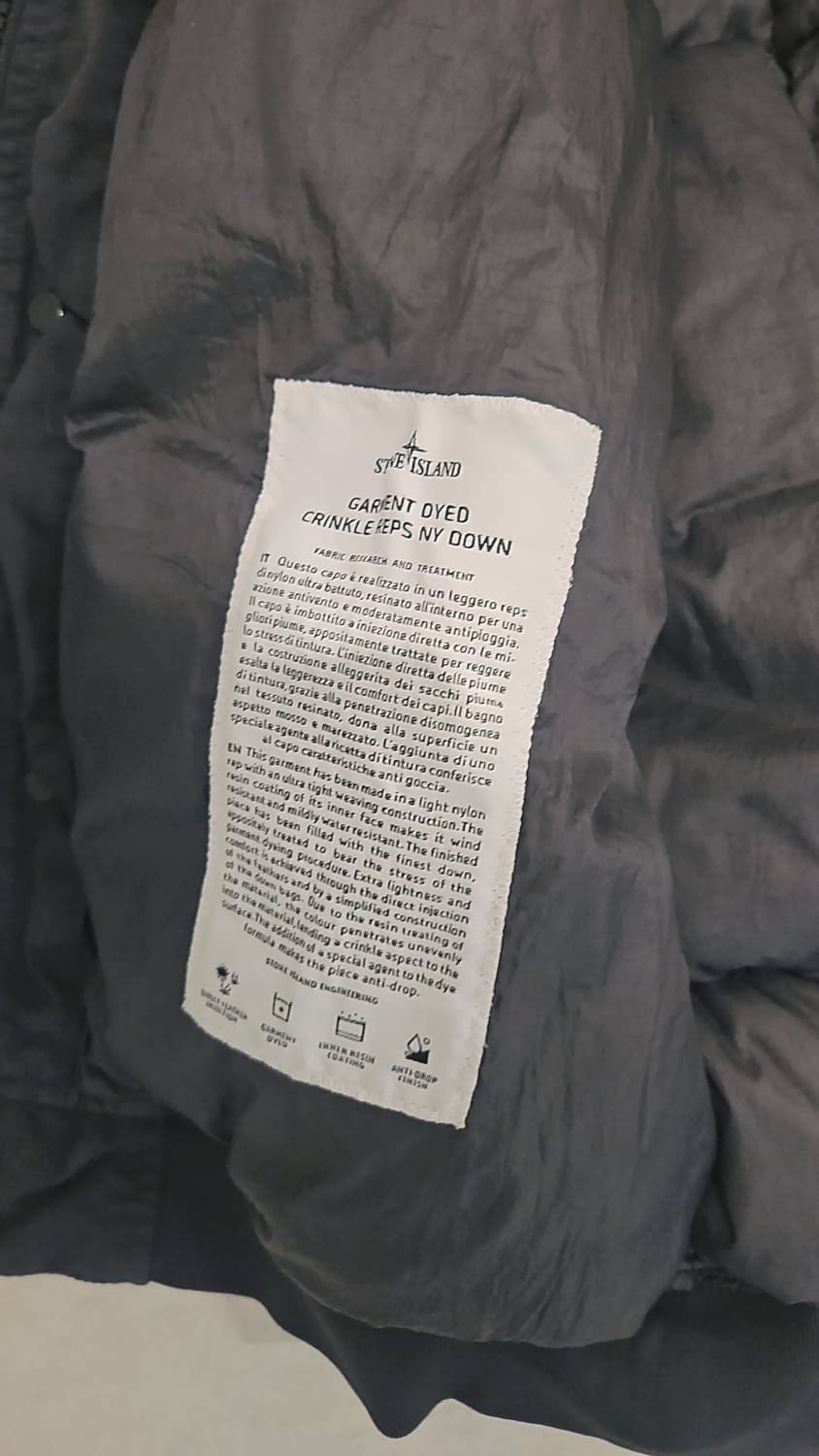스톤아일랜드 크링클랩스 패딩 L 상품이미지5