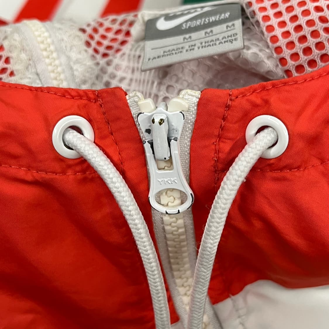 [정품/M] 나이키 바람막이 그린 화이트 레드 b19 상품이미지7