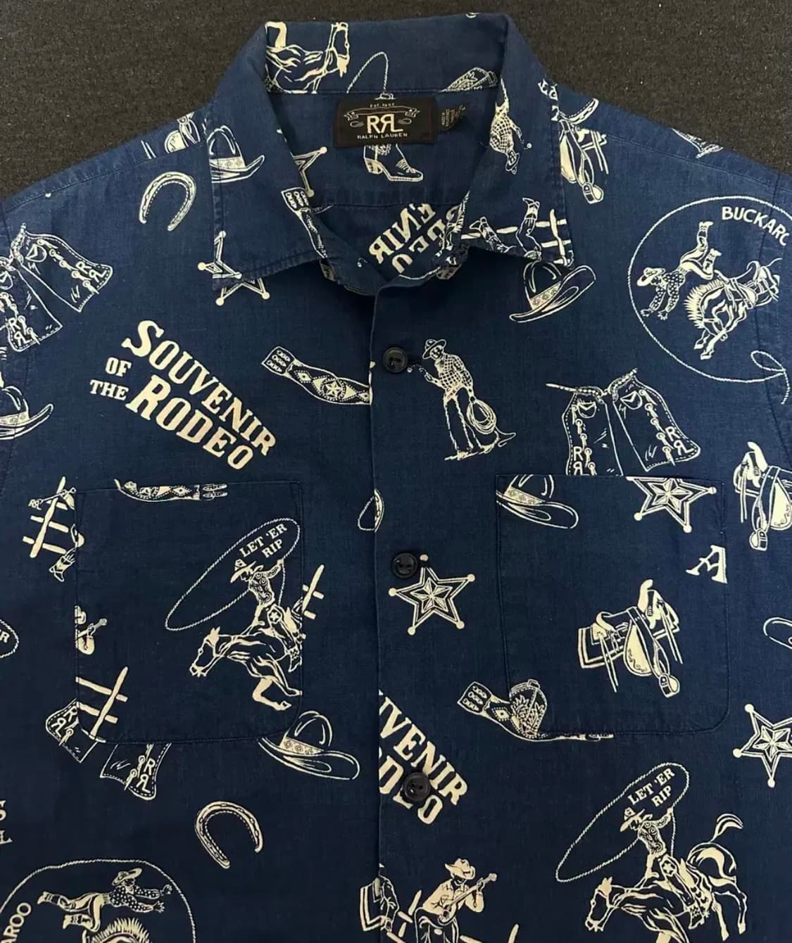 RRL 반팔셔츠 M 로데오 웨스턴 셔츠 판매 상품이미지2