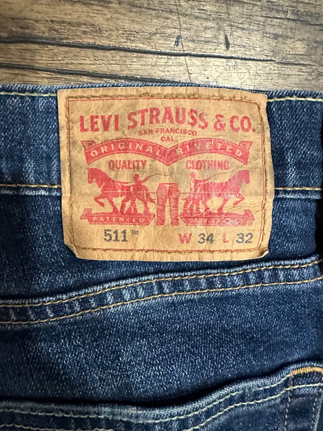 리바이스 LEVIS 511 슬림핏 데님 팬츠 W34 L32 중청 워싱34 상품이미지3