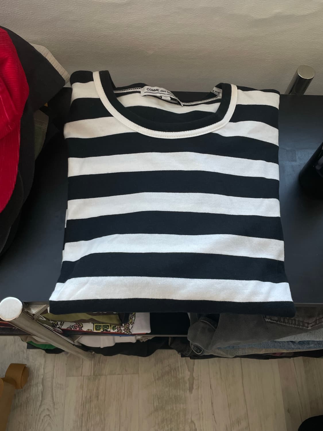 꼼데가르송 스트라이프 롱 슬리브 L 상품이미지1