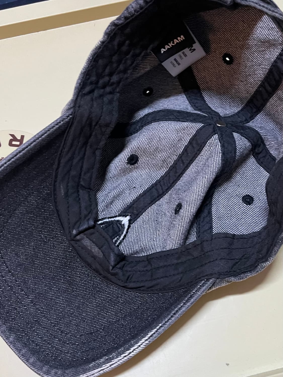 아캄 워시드 볼캡 모자 상품이미지2