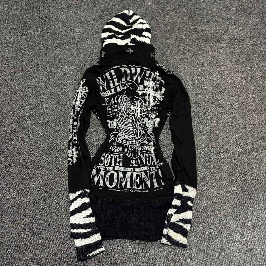 { glitz } punk two-way hood zip up 상품이미지4