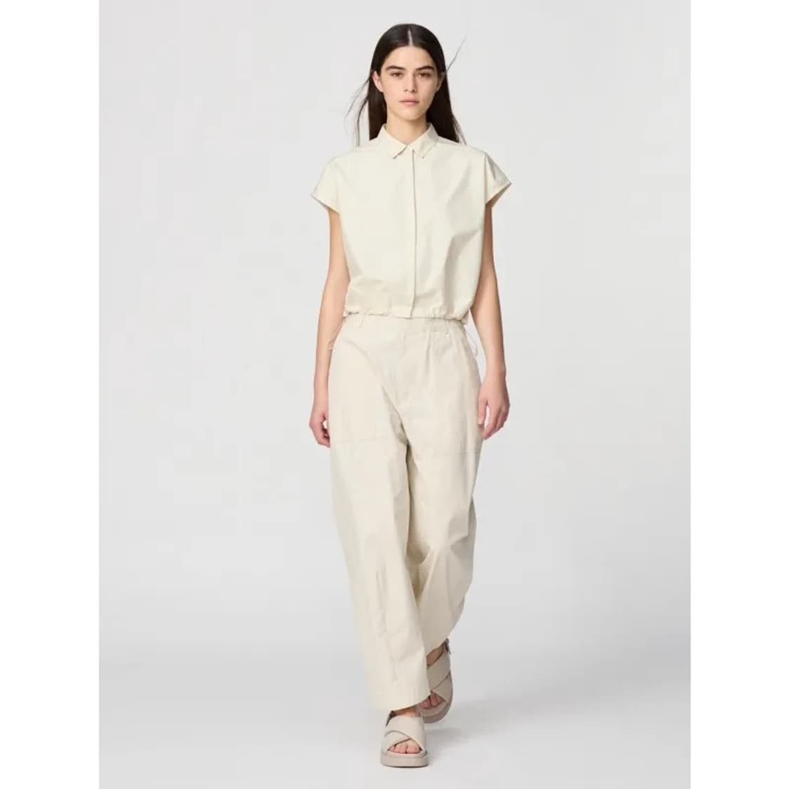 유니클로 C 크롭 반팔 셔츠 상품이미지4