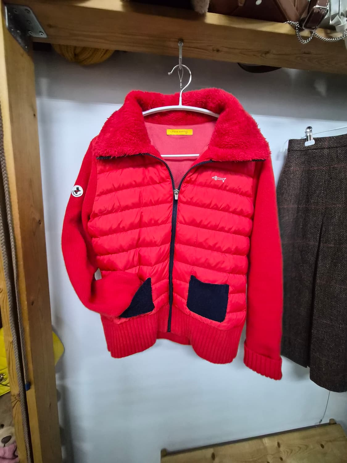 루이까스텔  구스방풍 집업니트. 상품이미지2