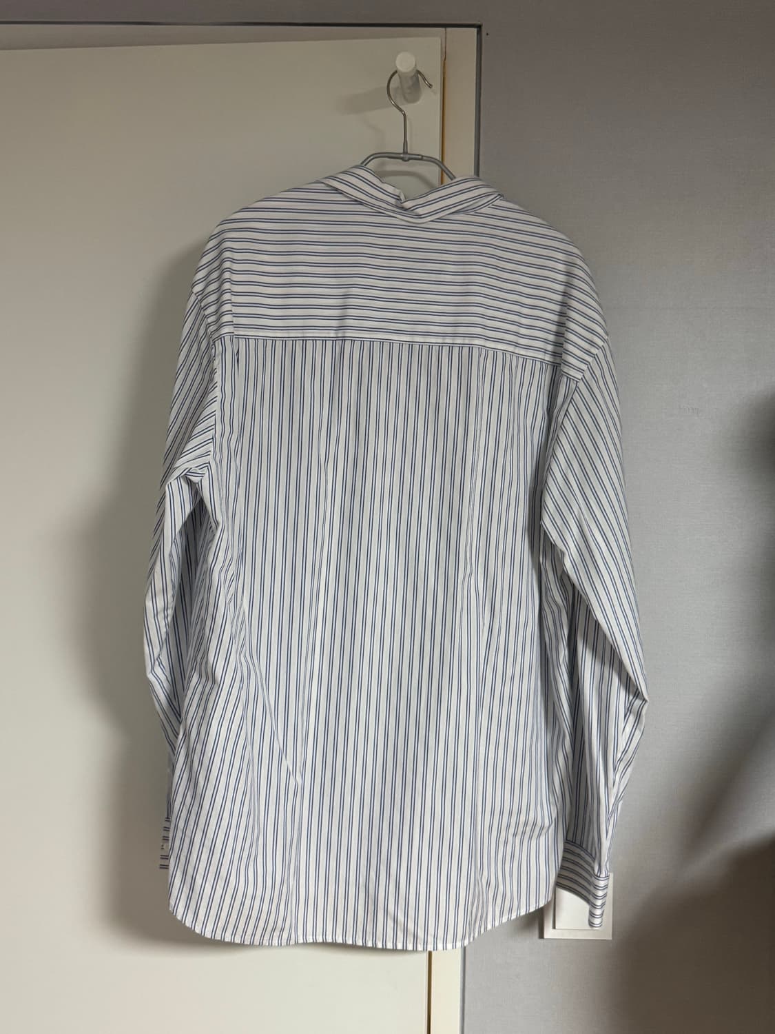 (50 사이즈) 솔리드옴므 21SS 블루 스트라이프 풀오버 셔츠 상품이미지2