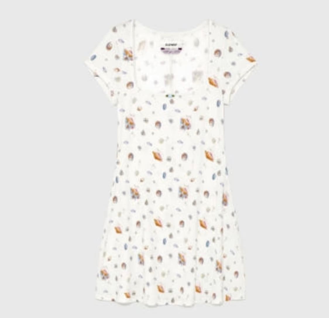 (택있는 새상품) Glowny 글로니 ivory shell 미니원피스  상품이미지2