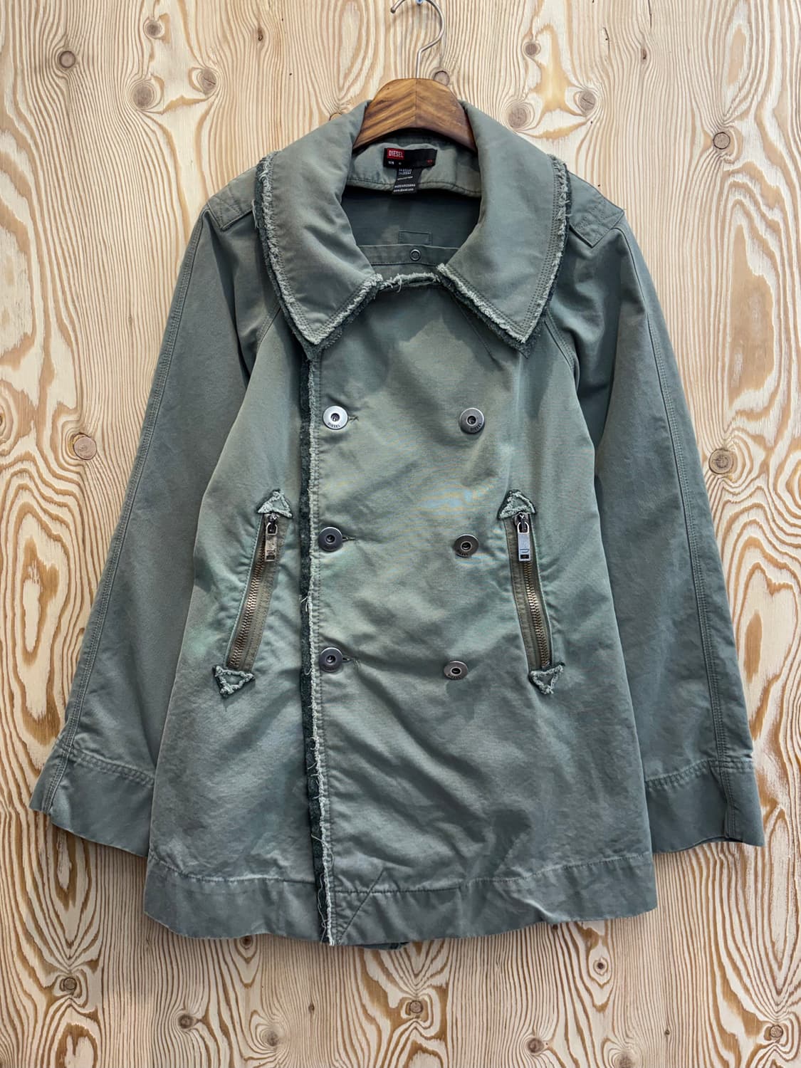 00s 디젤 데미지 코트 자켓 상품이미지1