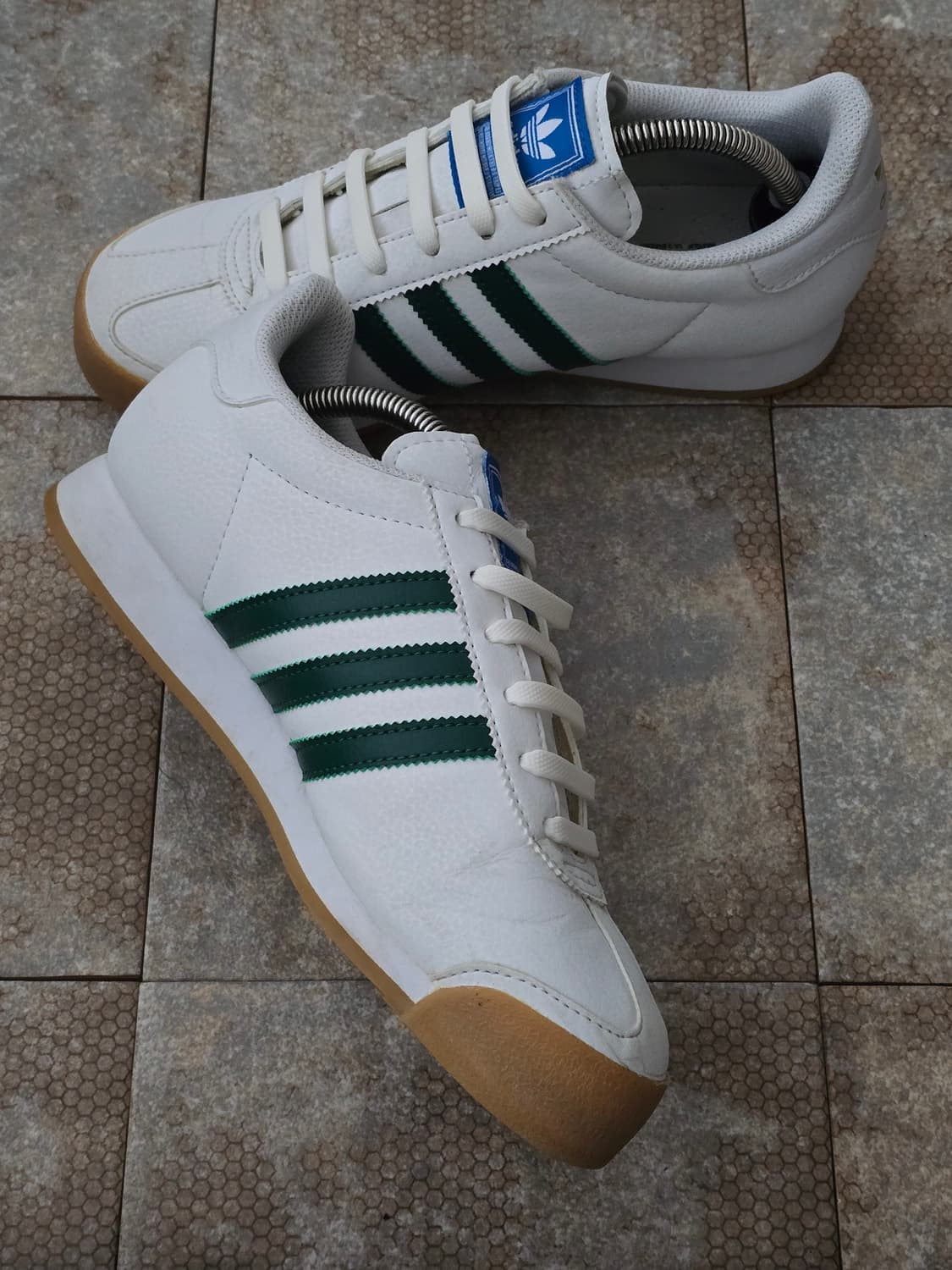 (240)아디다스 사모아 화이트 그린 상품이미지5