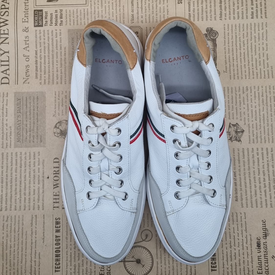 엘칸토 소가죽 밴드끈 남성스니커즈260 상품이미지2