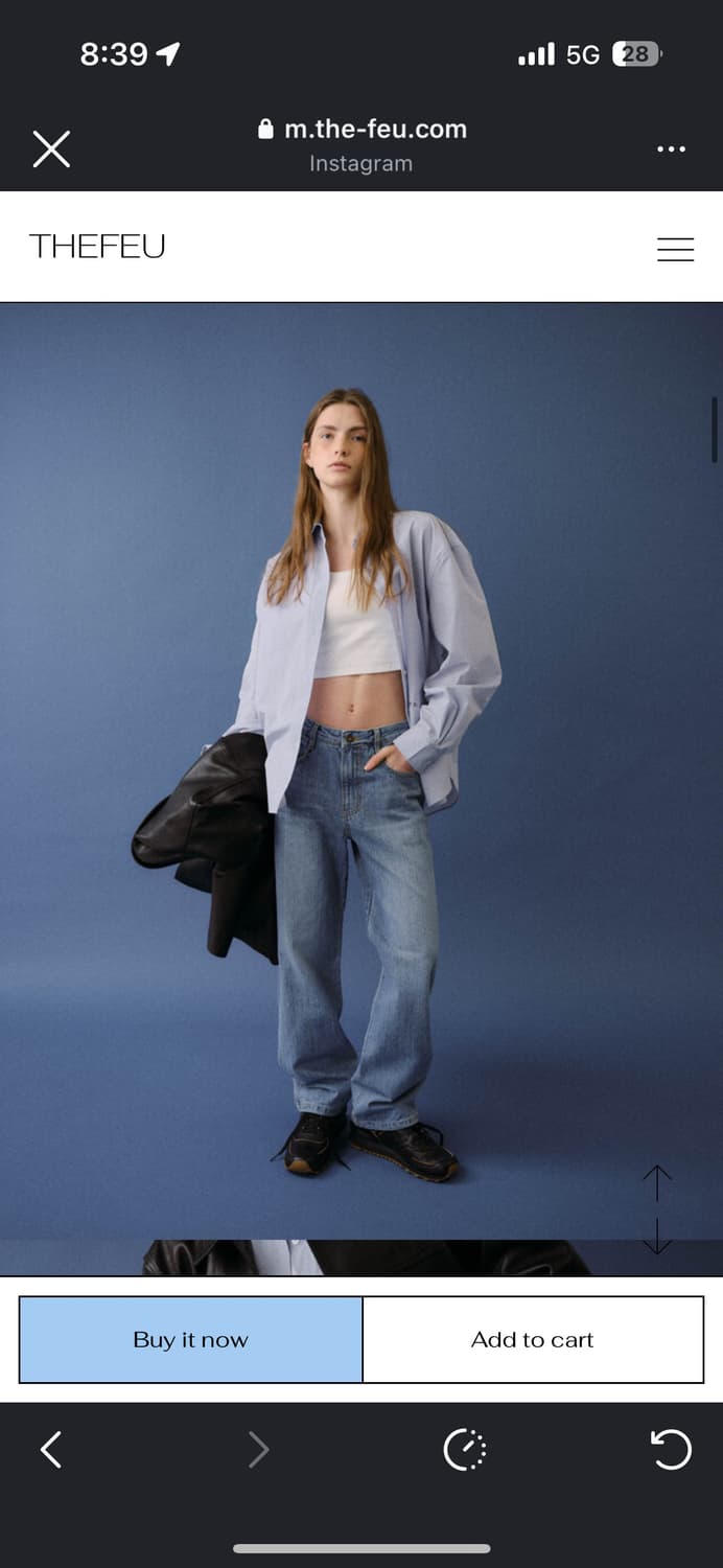 더에프유 Regular slub denim 상품이미지3