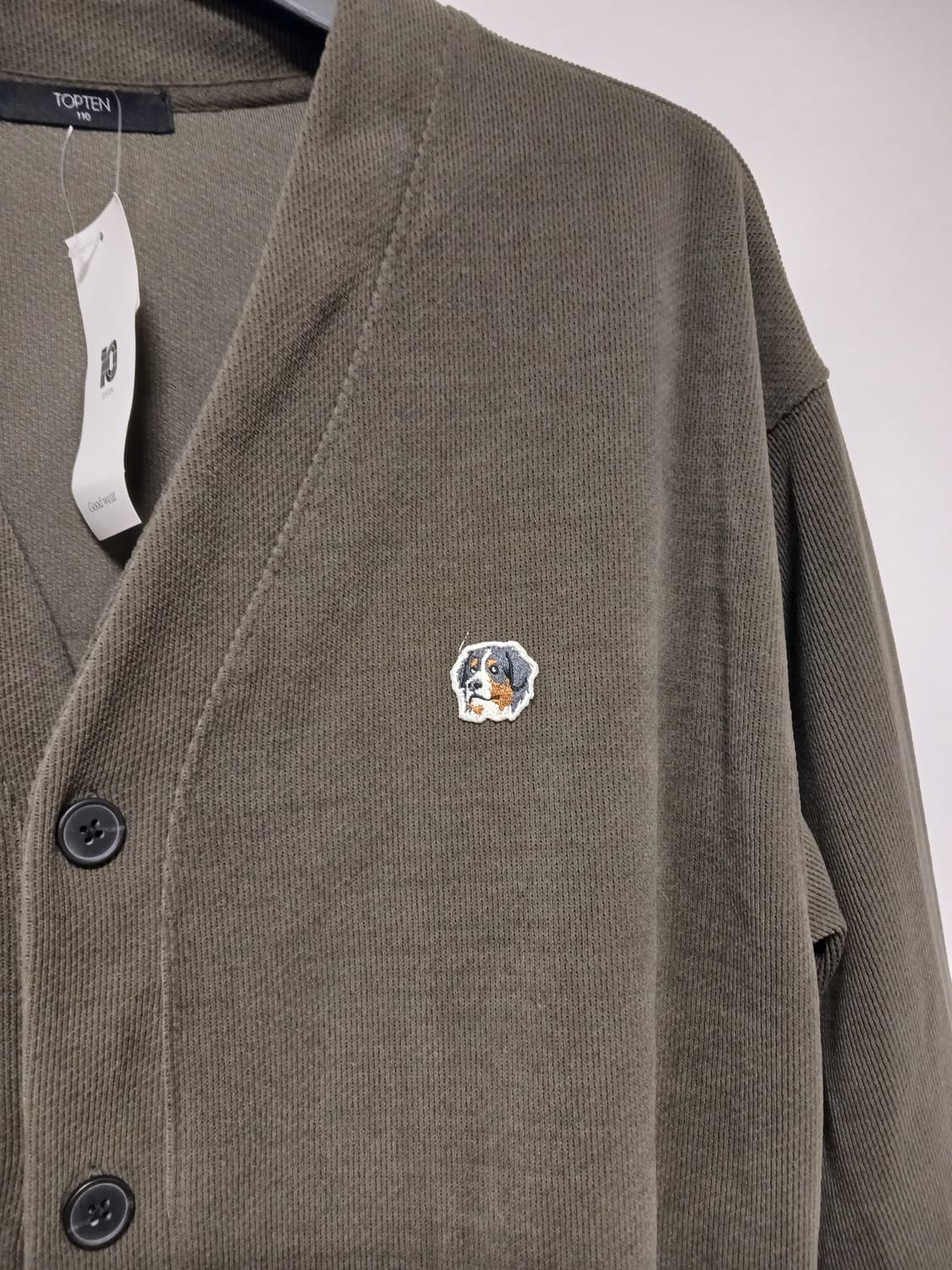 탑텐 카키 가디건 상품이미지3