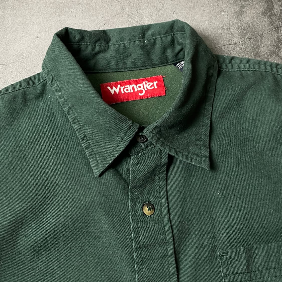 WRANGLER 랭글러 빈티지 그린 코튼 셔츠 A00456 상품이미지2