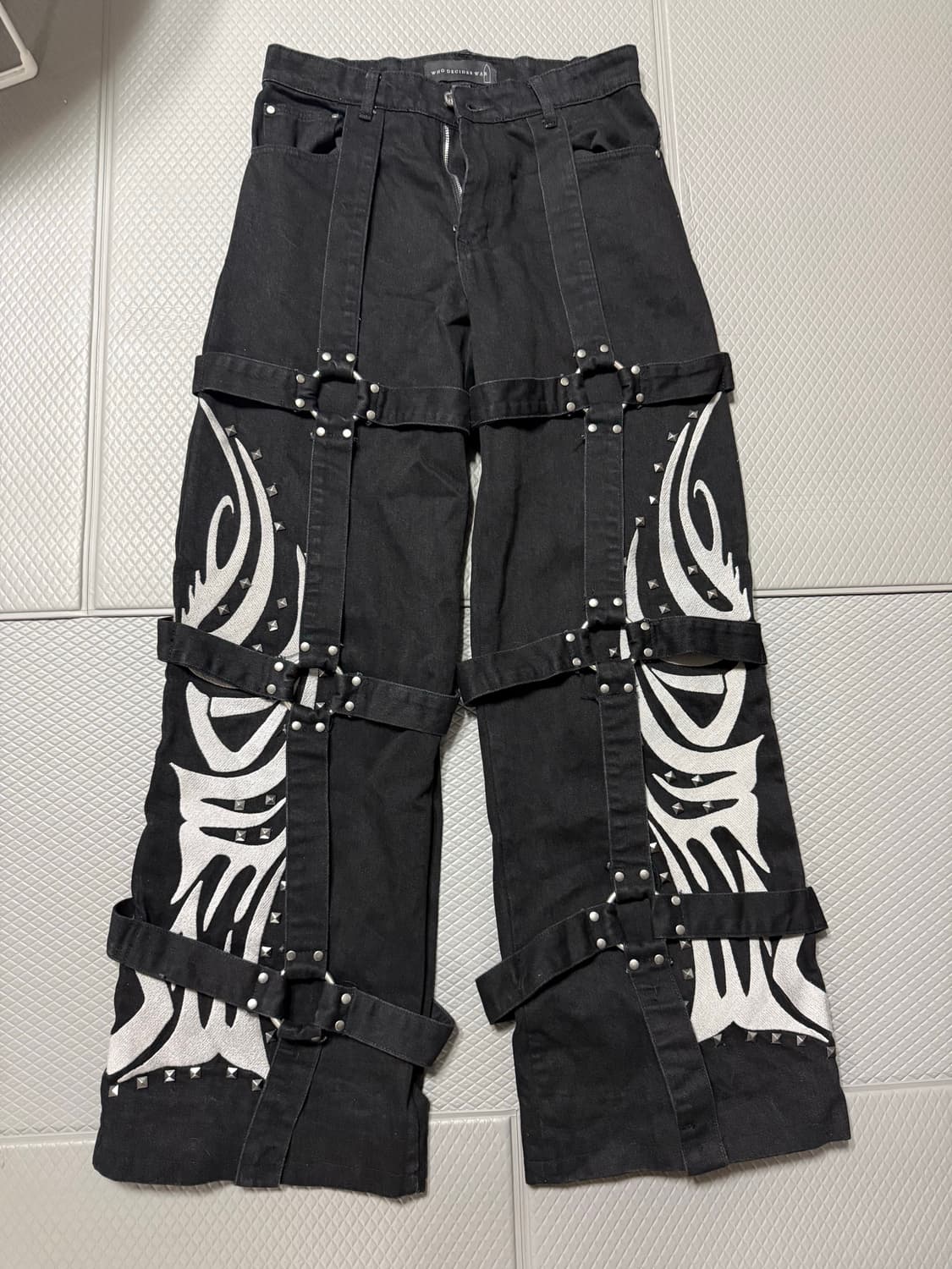 (W 30) 후 디사이즈 워 본디지 윙 데님  상품이미지1