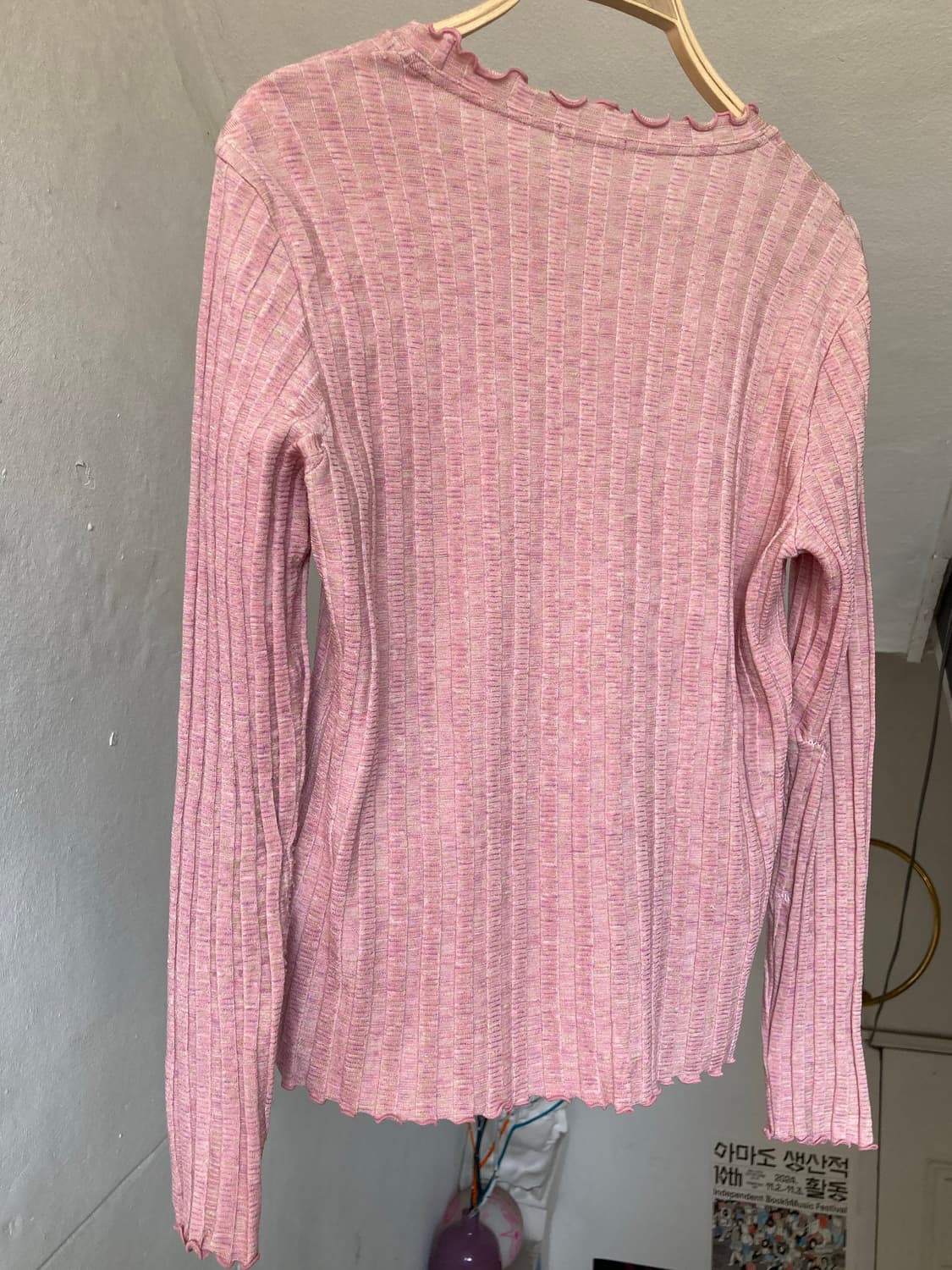 베이직 롱슬리브 레이어드 레이스 탑 상품이미지6